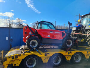 New Manitou Telehandler arriving at the yard at Didcot Plant